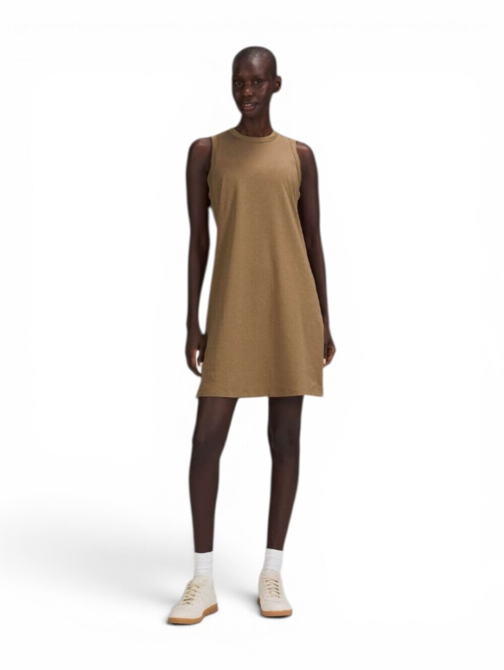 Lululemon Athletica Classic Fit Cotton Moni Dress In Artifact Olive Brown Size 4